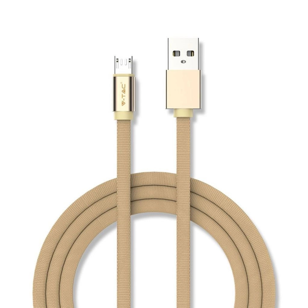 1 m Micro USB Cable Gold - Serie Ruby