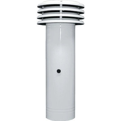 ESALATORE FUMI  LAMIERA VERN BIANCA CM 11