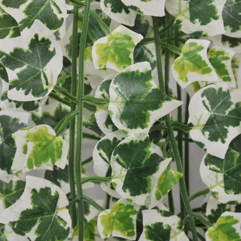 Foglie Artificiali di Edera 4 pz Variegata 90 cm 3051481