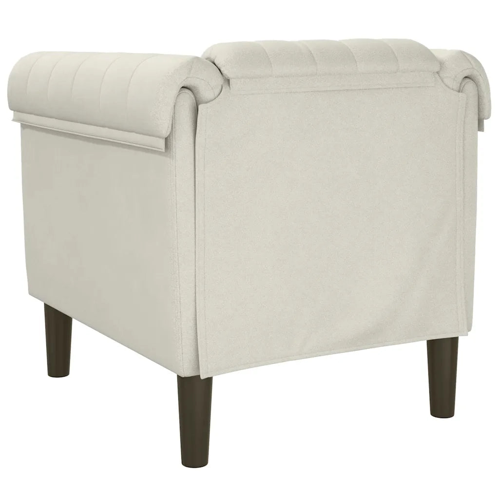 Poltrona Crema in Velluto 372572