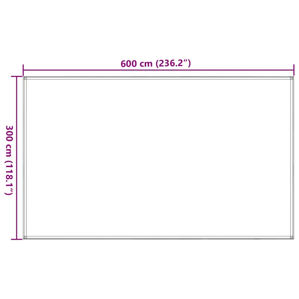 Tappeto da Tenda 300x600 cm Antracite 91266