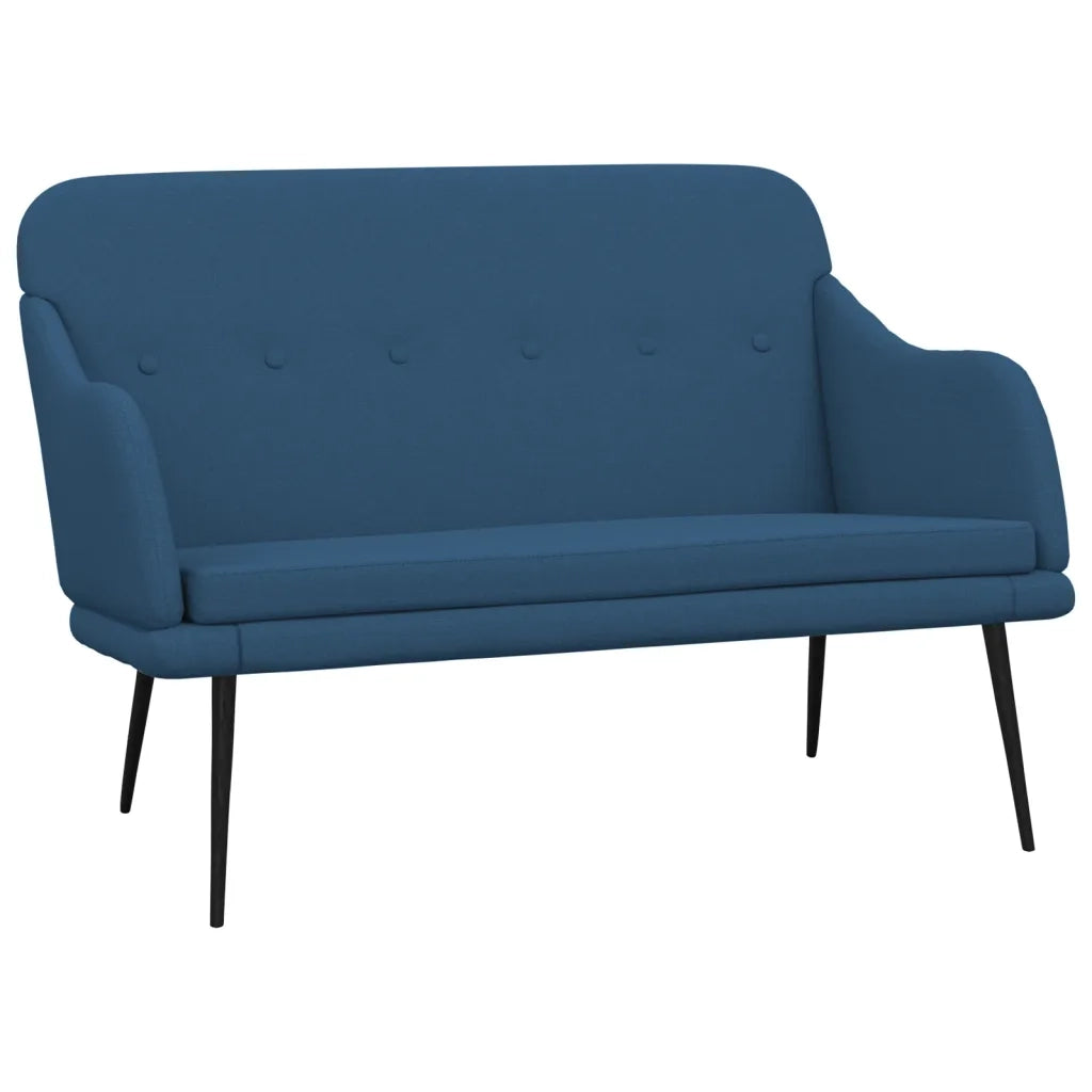 Panca Blu 110x76x80 cm in Tessuto 351490