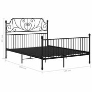 Giroletto Nero in Metallo 140x200 cm 324850