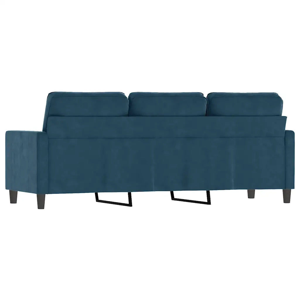 Divano a 3 Posti Blu 180 cm in Velluto 359218