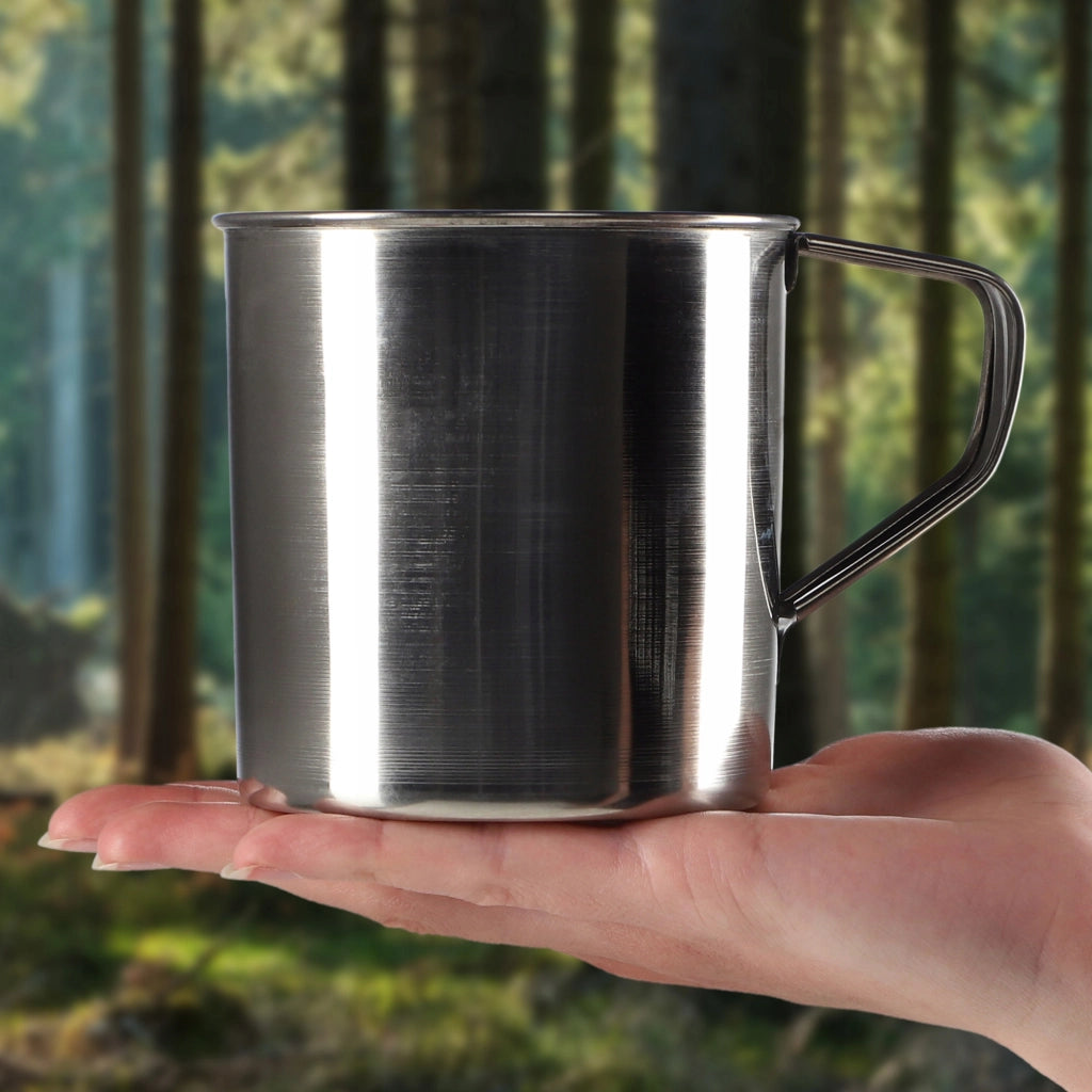 Tazza da viaggio in acciaio KADAX da 500 ml (0,5 l) per la pesca, in metallo, 2 pezzi