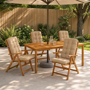 Cuscini per Sedia Alta in 4 Pezzi VIANEN 4 pz 100% Poliestere 953759