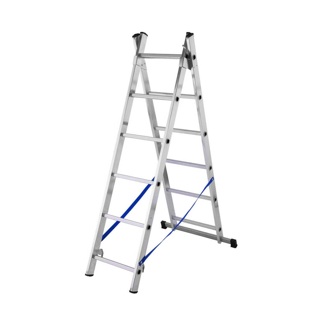 Scala Trasformabile Doppia in Alluminio Montanti Paralleli Gierre Formato: 2x7