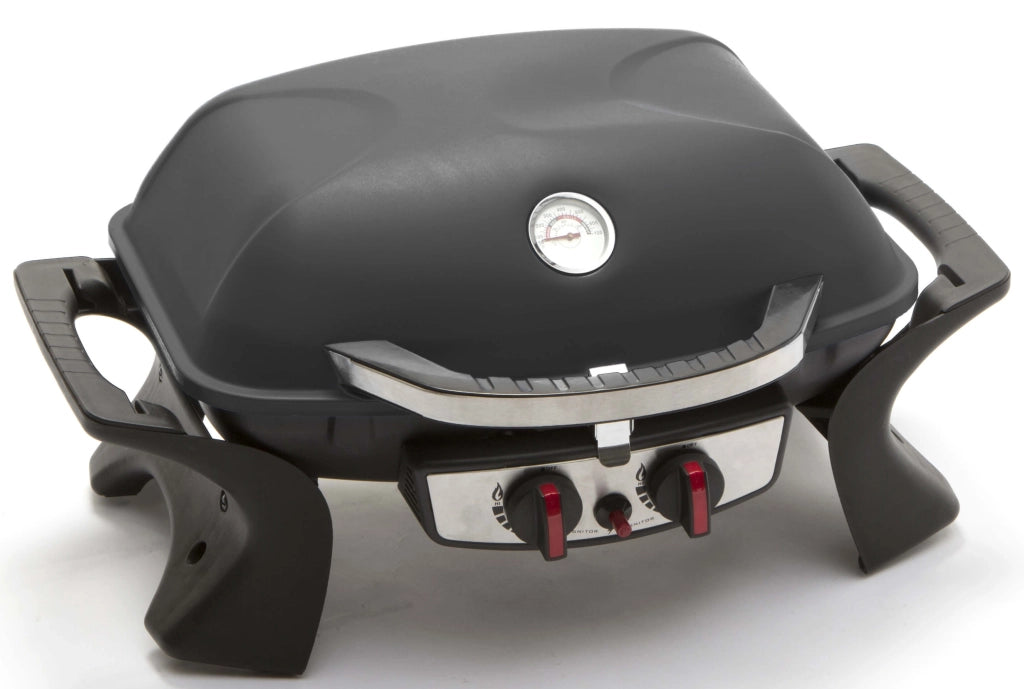 Barbecue a Gas GPL Portatile 2 Fuochi Taddei Easy Nero