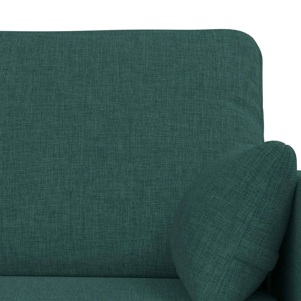 Set di divani 2 pz Verde Scuro Tessuto 3407540