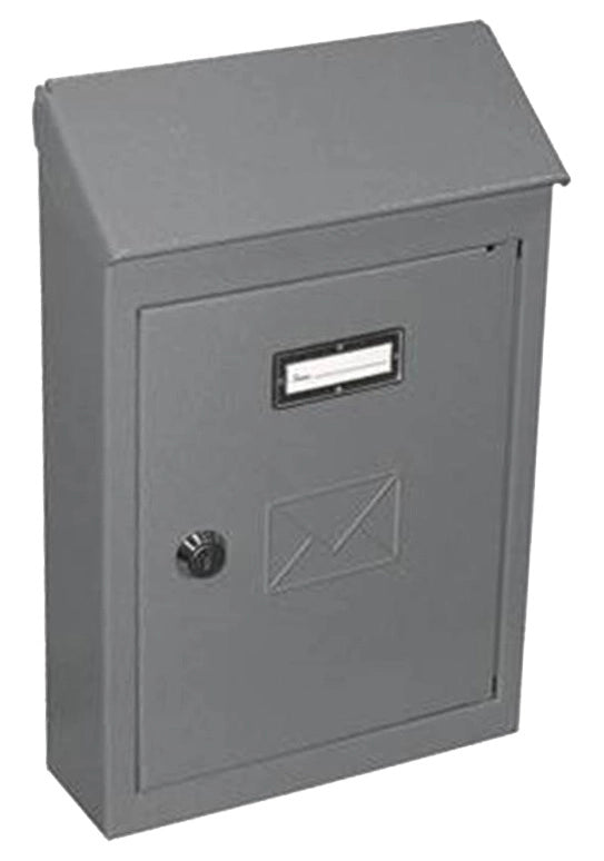 CASSETTA POSTALE 2500 C C/TETTO E CIL 20X6X30 GRIGIO- 6,0 pz