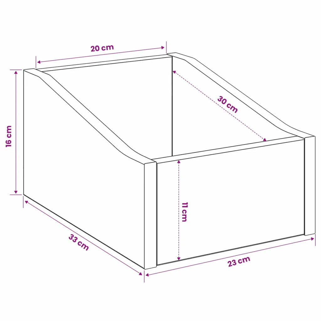 Scatola per dischi LP Bianco 23 x 33 x 16 cm 8012778