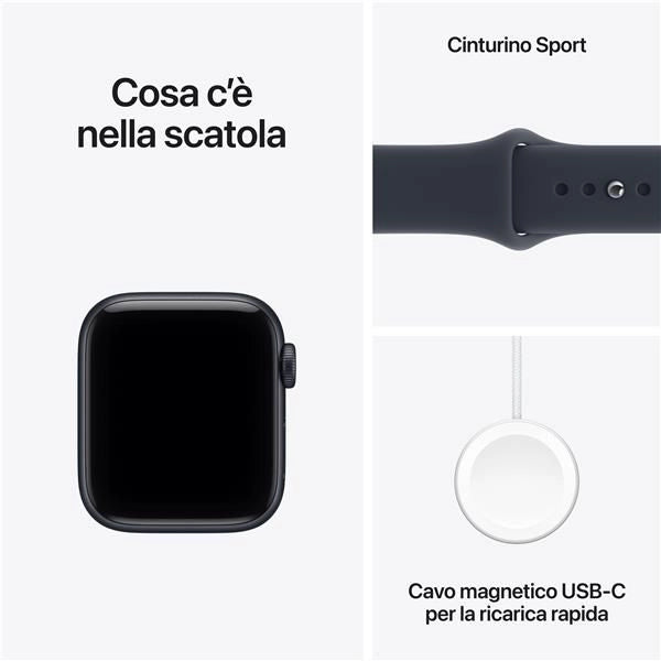 Apple watch se 3 gps 40mm midnight  alum. case with navy blue sp - 195951258935