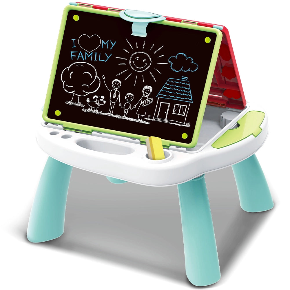Lavagna per Bambini 4in1 Lavagnetta Pieghevole Doppio Lato Accessori Idea Regalo