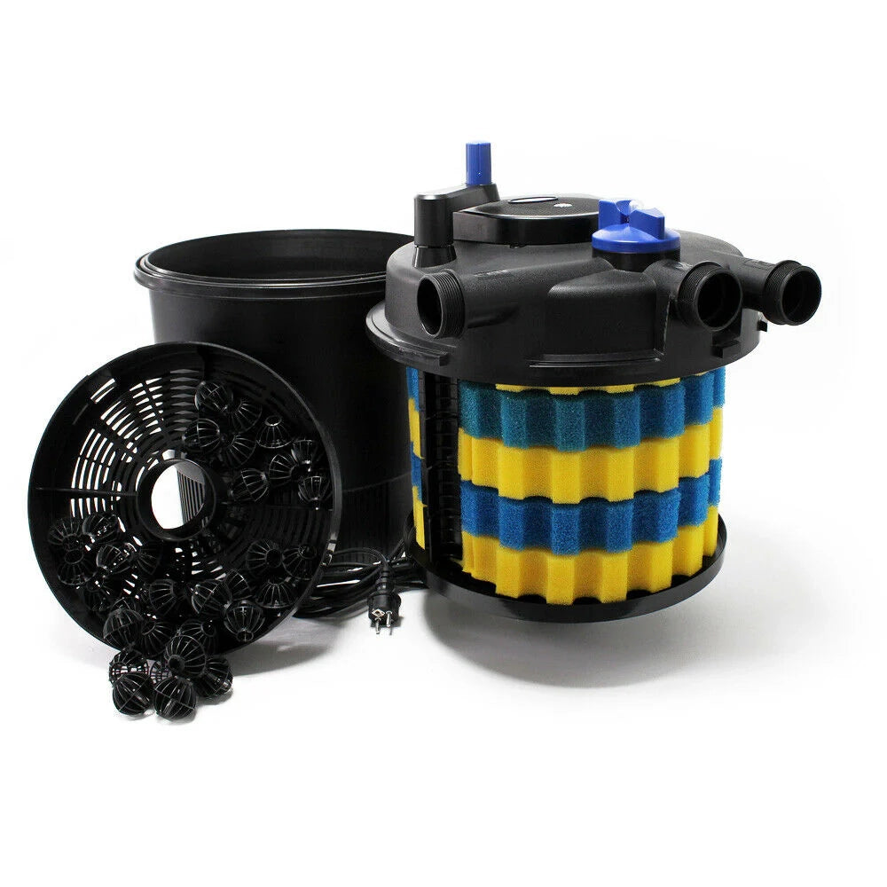Kit per laghetto da 40.000 litri luce UVC da 36 watt pompa da 12.000 l/h tubo da 10 m kit di filtrazione 16_0001932