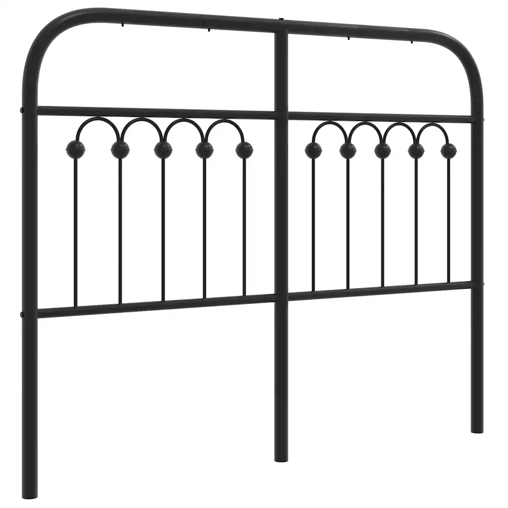 Testiera di Ricambio in Metallo Nero 120 cm 376631