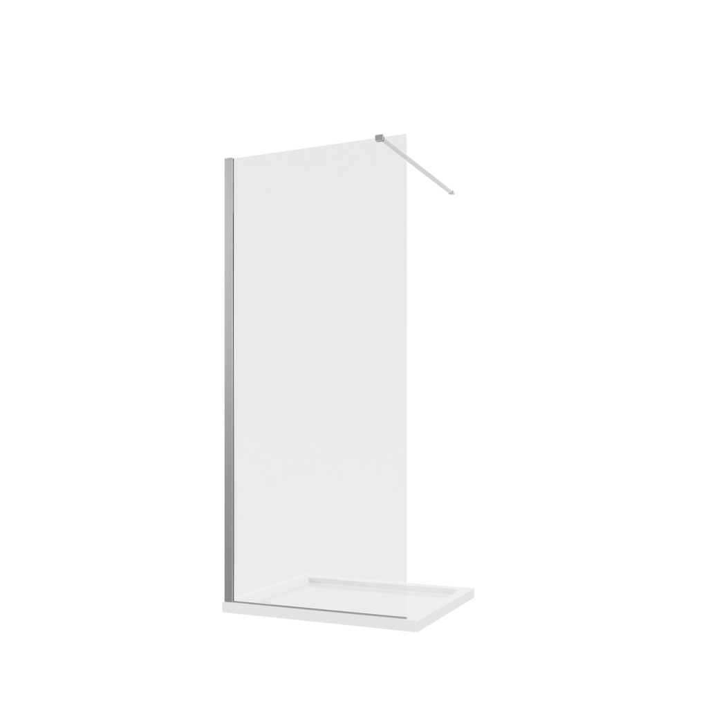 Parete doccia walk-in 90 cm 8mm trasparente anticalcare h200 | Lazaros