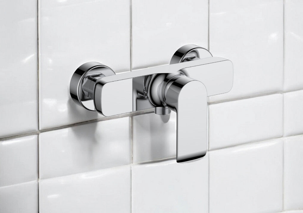 Miscelatore esterno doccia moderno cromato completo