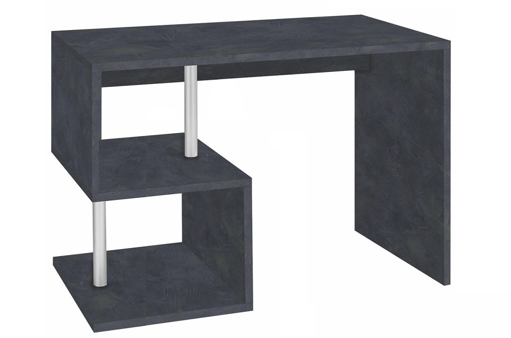 Scrivania con 2 Ripiani 100x50x77,5 cm Esse Ardesia