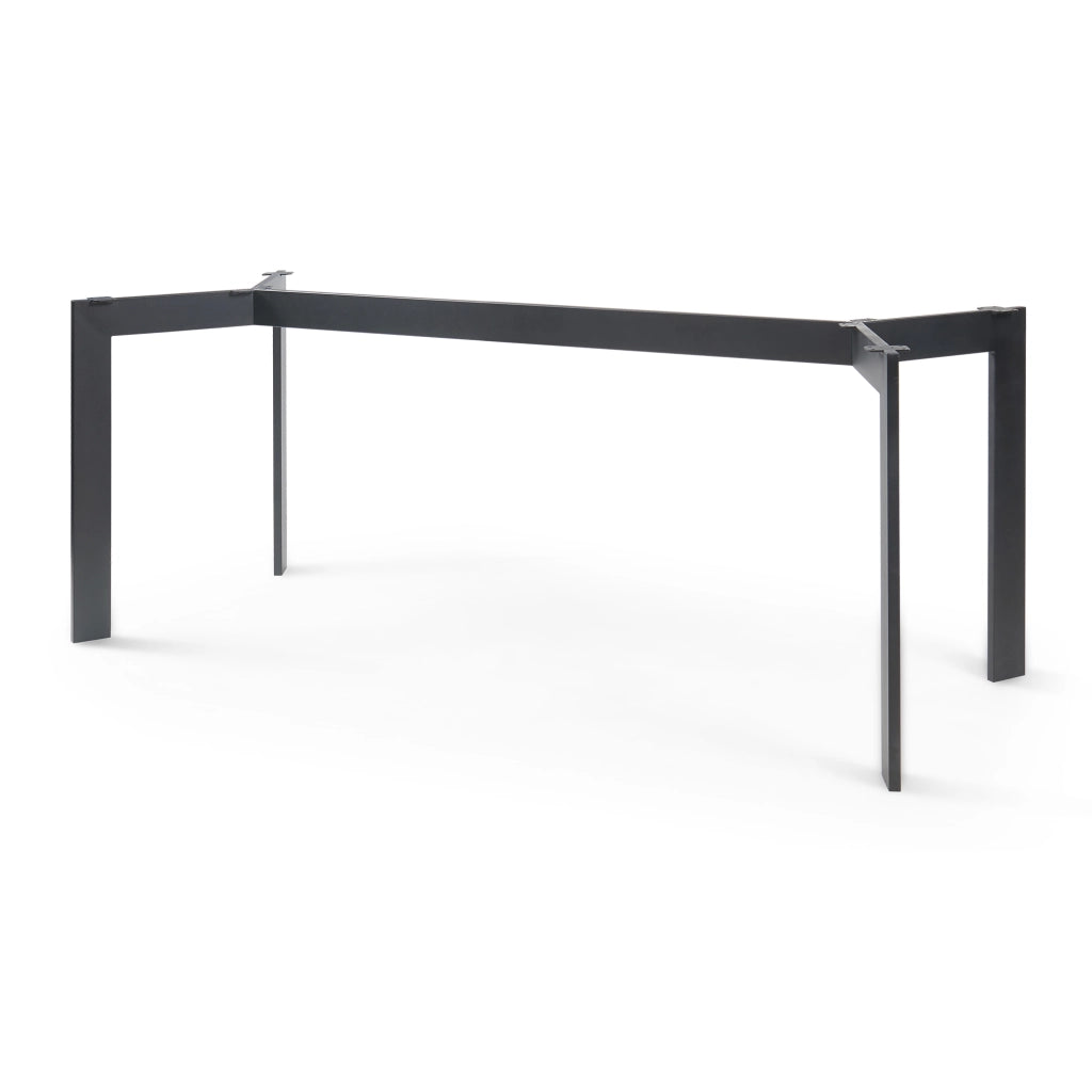Telaio per Tavolo 'Fai da Te' Verg Struttura a 4 Gambe 120 x 70 x 72 cm - Nero [en.casa]