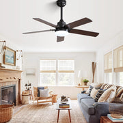 Ventilatore da soffitto 42" con LED 18W, telecomando, motore DC silenzioso, timer e funzione memoria luce
