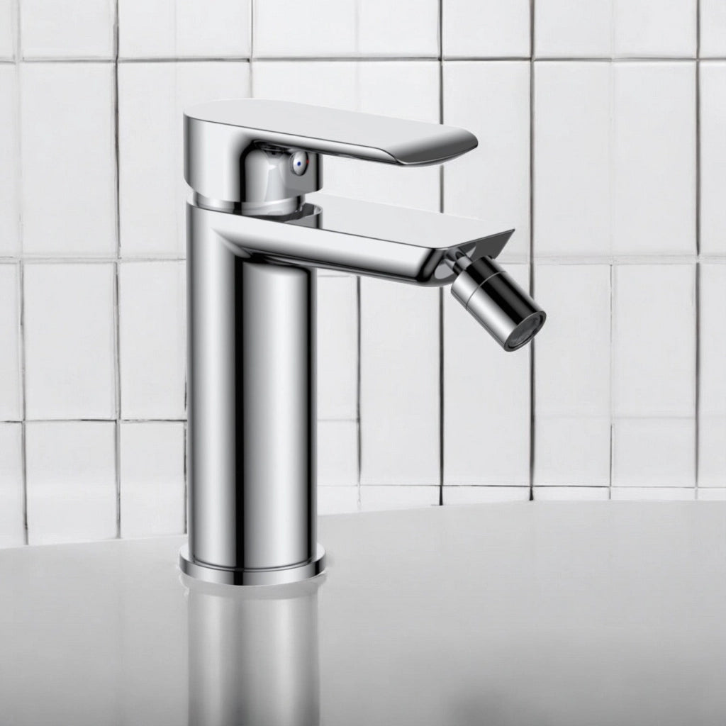 Miscelatore bidet moderno cromato completo