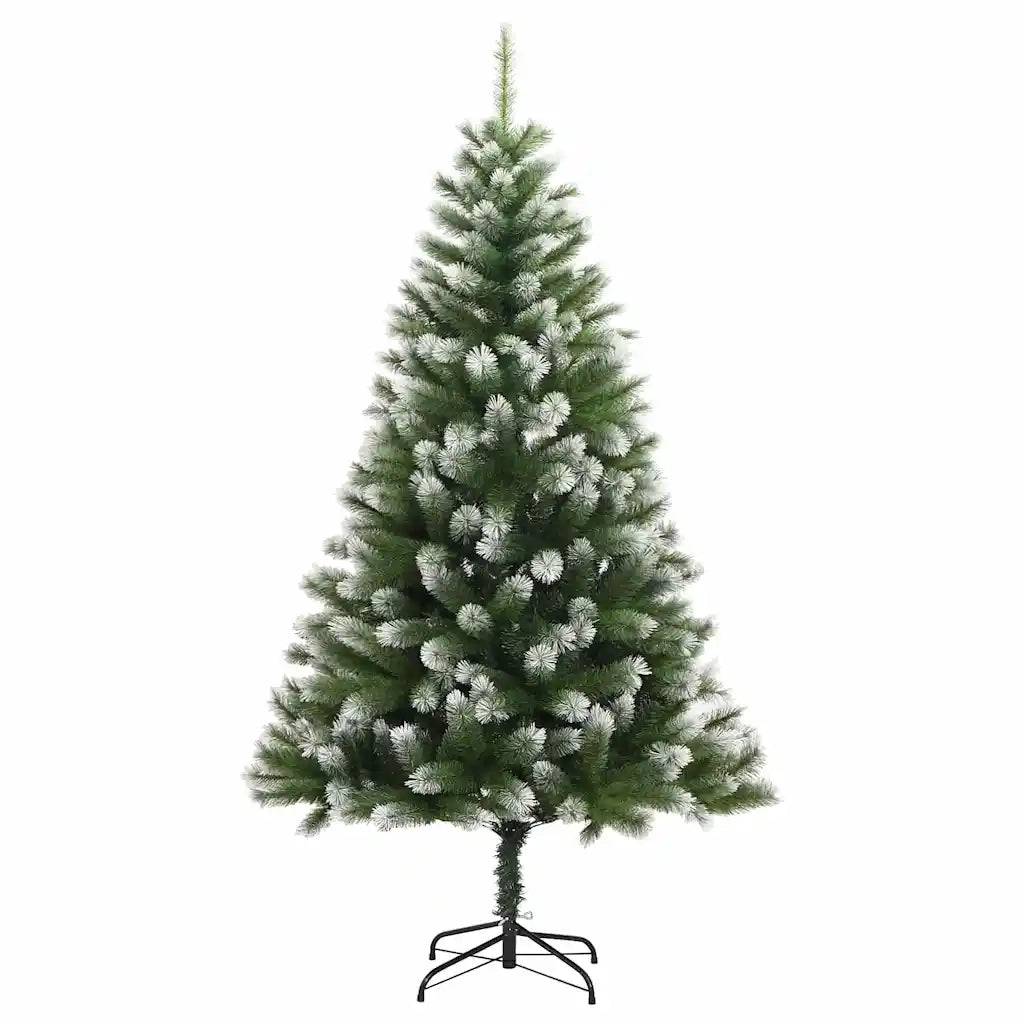 Albero di Natale artificiale a cerniera con neve fioccata