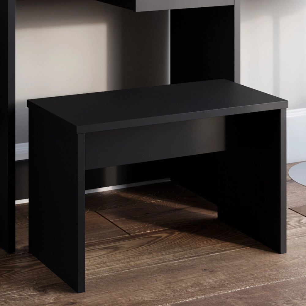 Vicco Panca Nero 70 cm per tavolo da toeletta