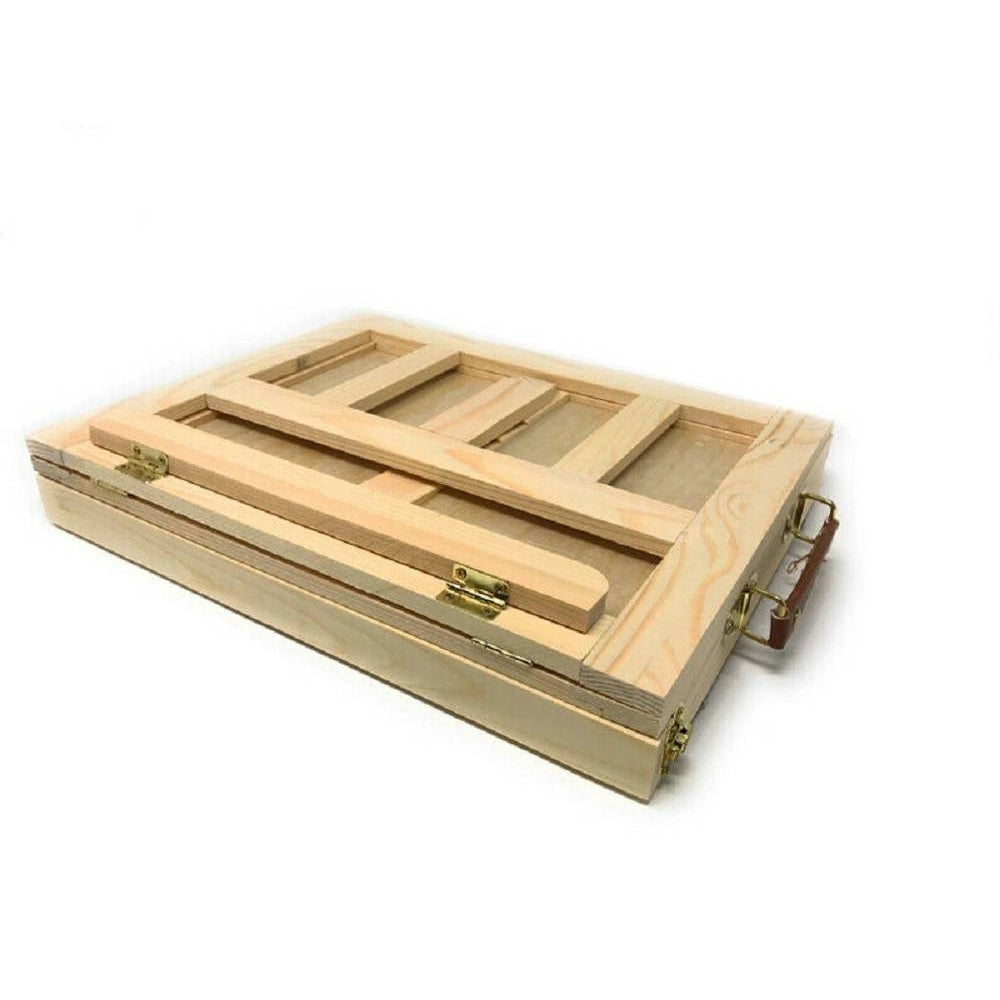 Trade Shop - Valigetta Artisti In Legno Con Base D'appoggio E Cassetto Per Dipingere 07074 -