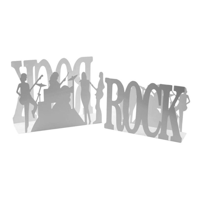 Portariviste metallo rock 1-2 bianco cm 35x12h24
