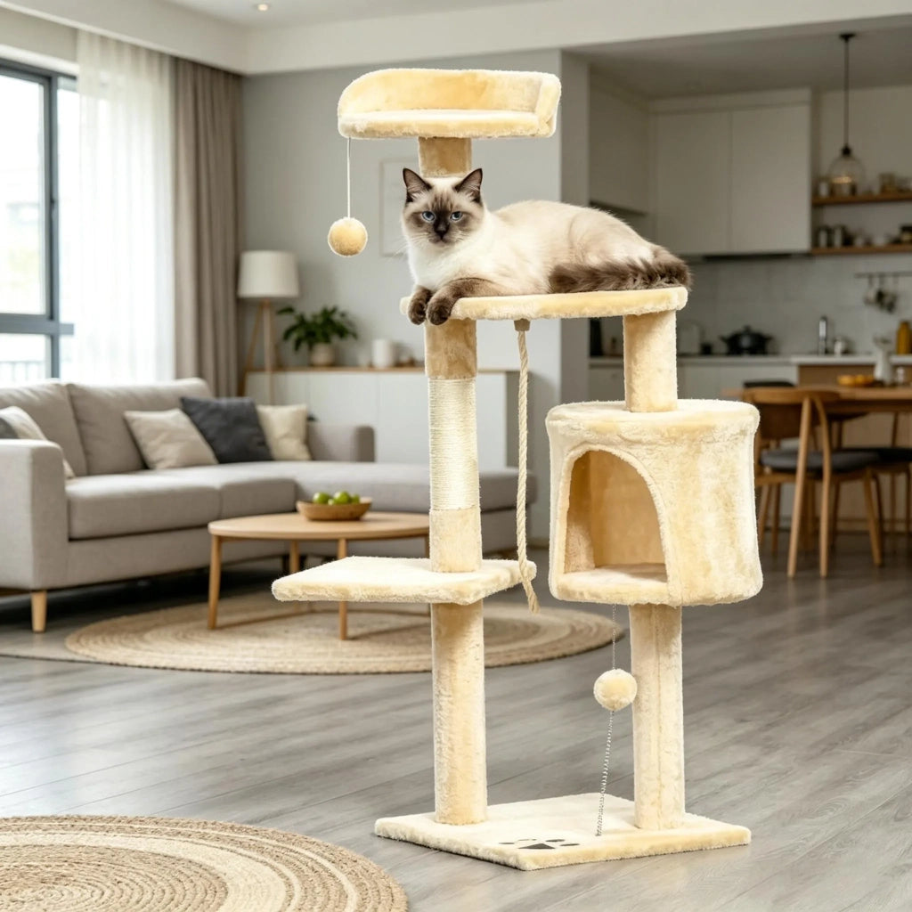 Albero tiragraffi per gatti, morbido