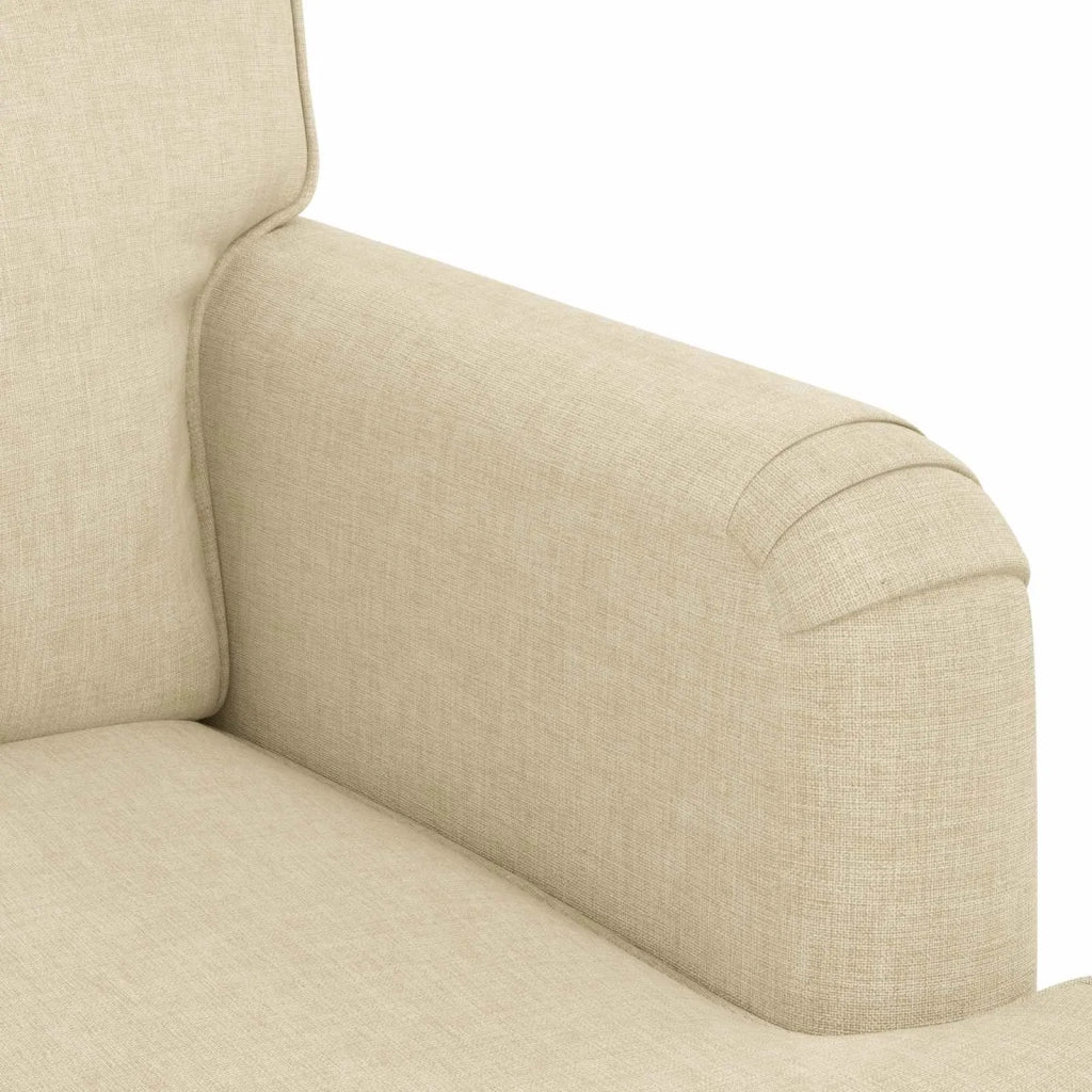 Set di divani 2 pcs Crema 144 x 80 x 85 cm Tessuto 3407521
