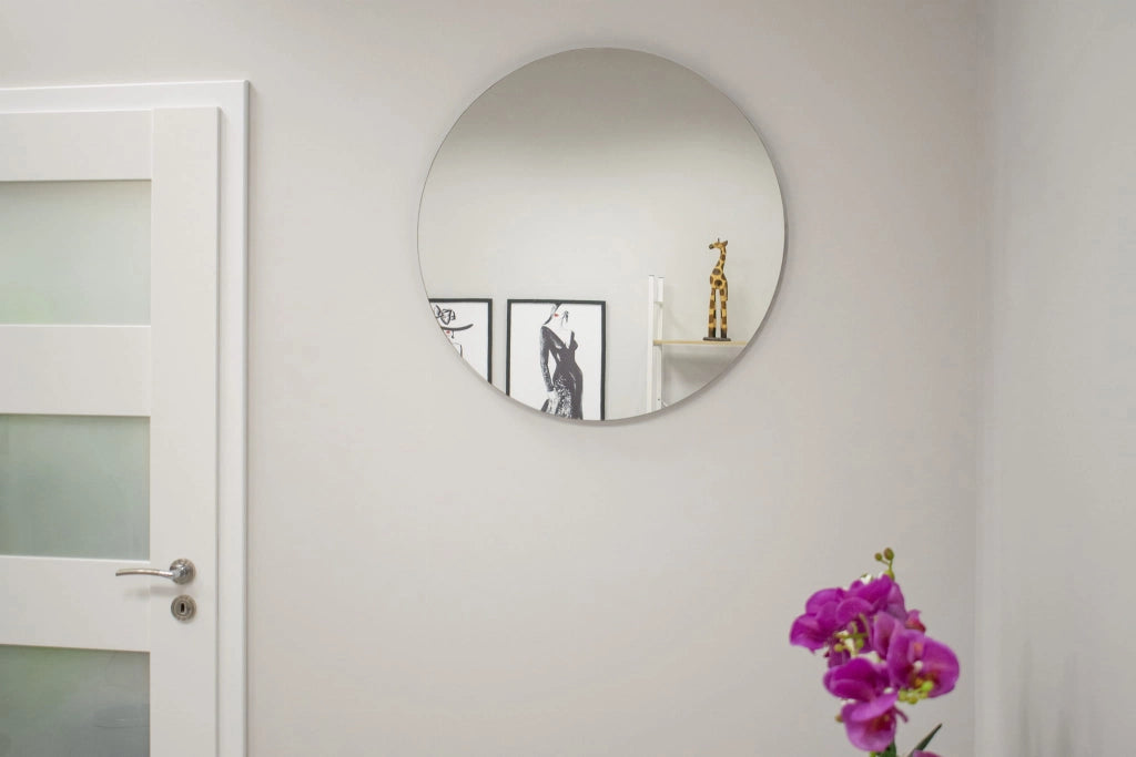 Specchio rotondo VALORA 80 cm - Design senza cornice per bagno e soggiorno