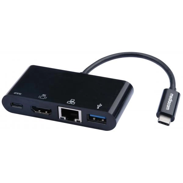 TYPEC-HDMI/USB-A/RJ45/PD ADAPTER