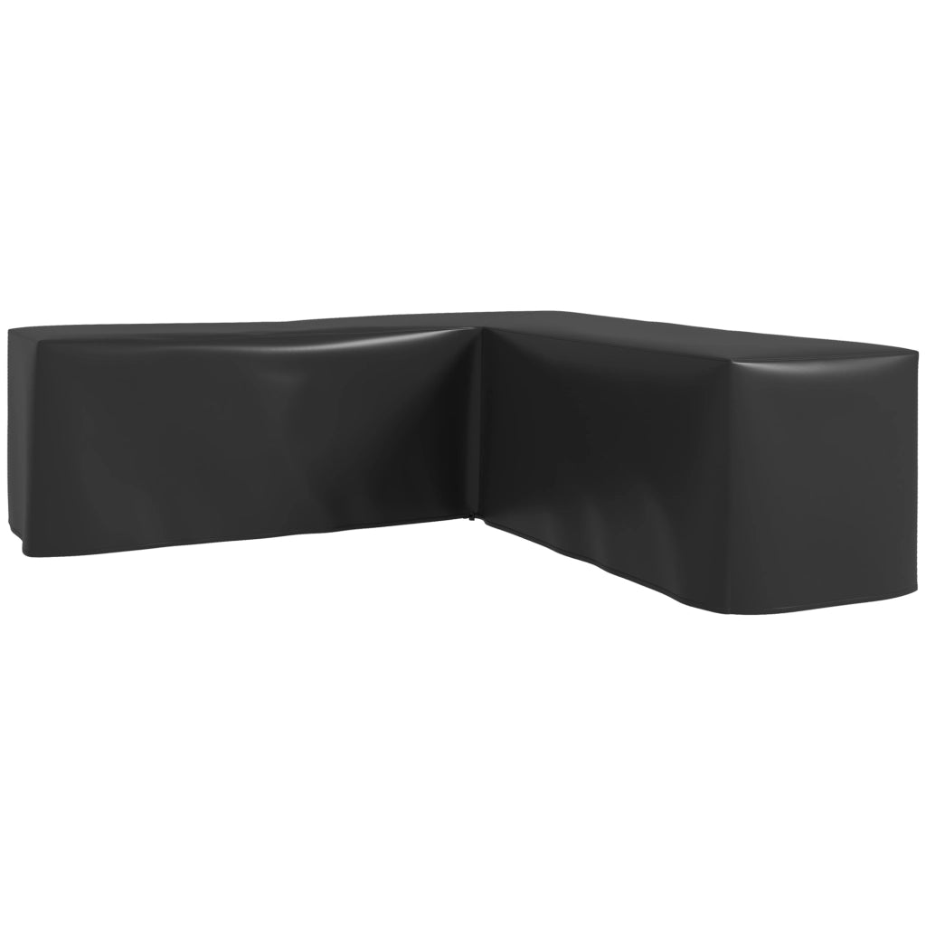 Copertura Impermeabile per Divano Angolare Giardino - Xylo - Anti-UV 250x250x79cm Nero