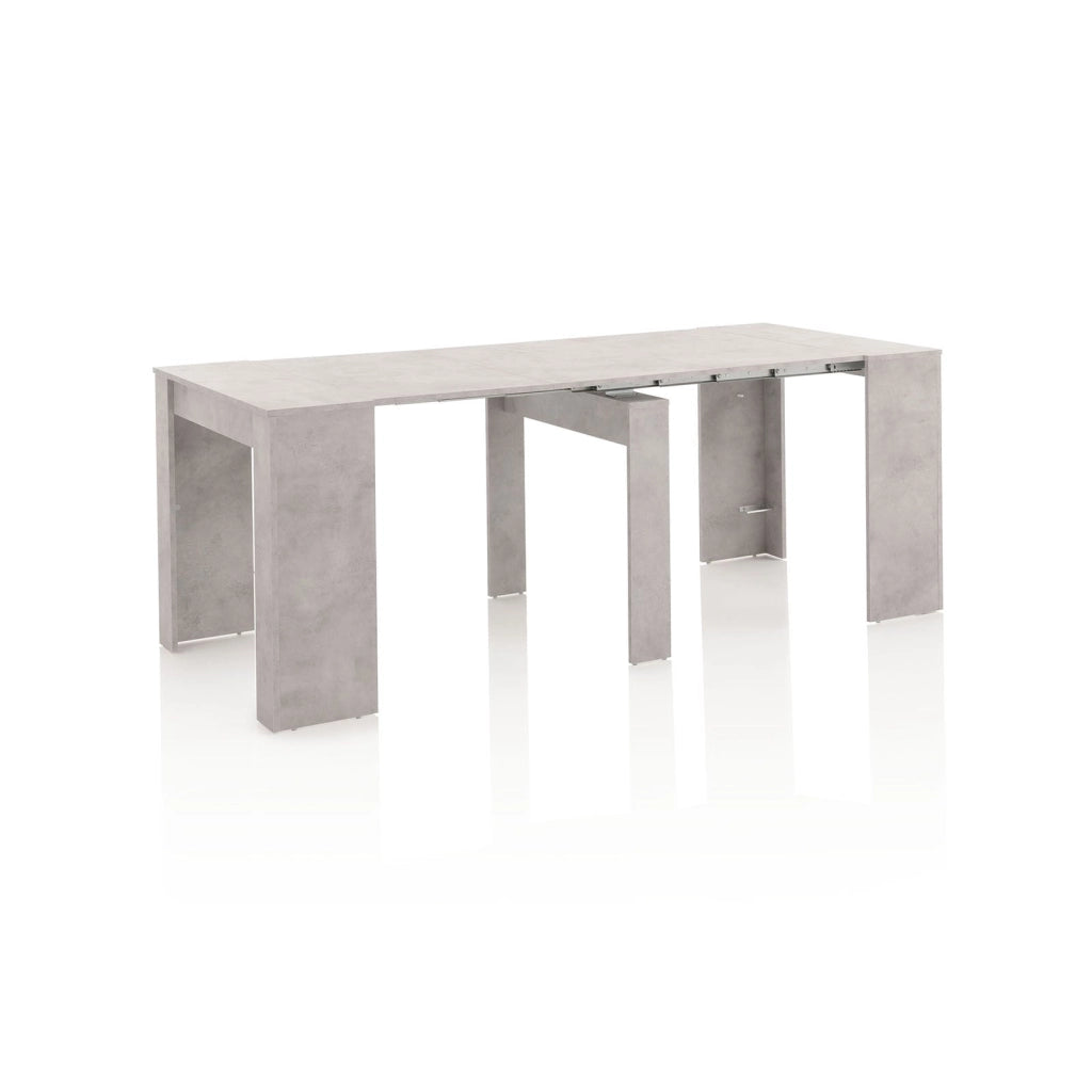 Consolle Allungabile 54/252x78,5x78 cm in Melamina Cemento