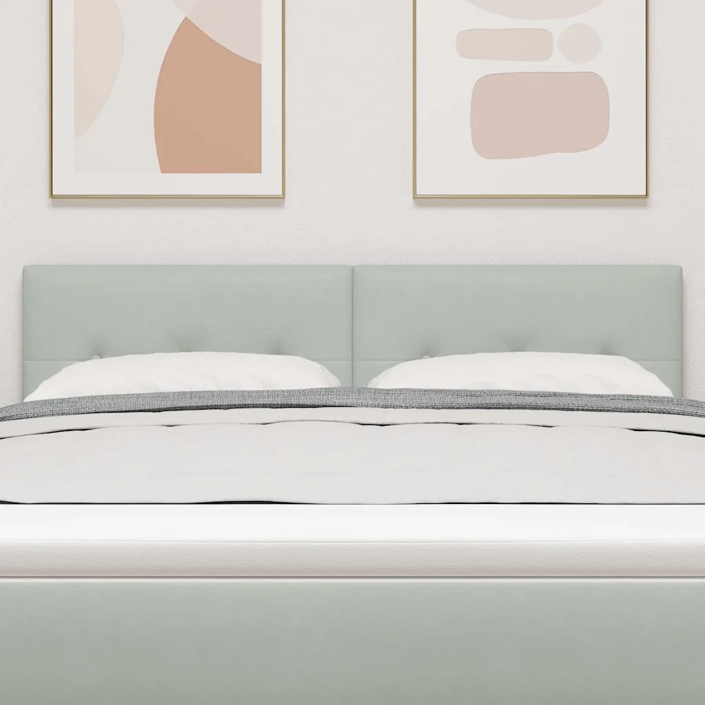 Testiera | Testata Grigio chiaro 160 cm Velluto
