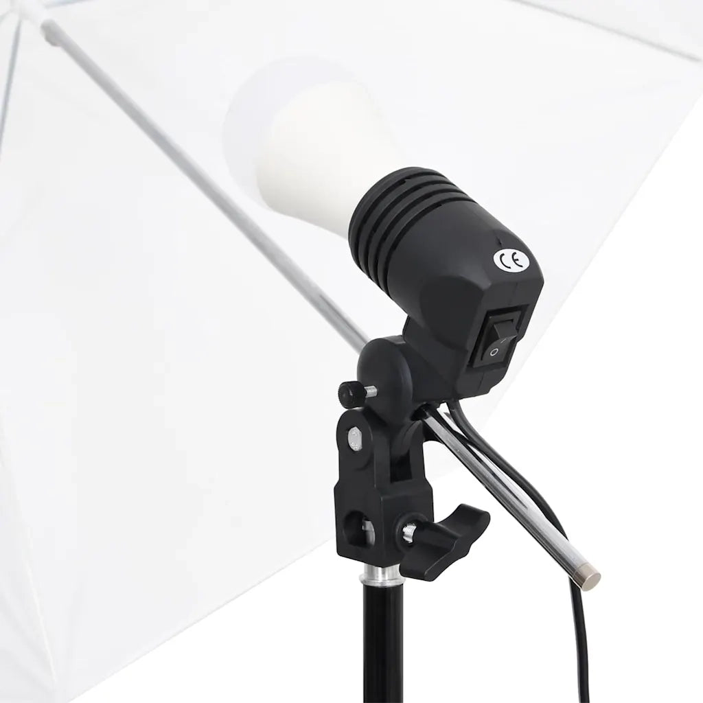 Kit per Studio Fotografico con Set di Luci e Fondale 3094648