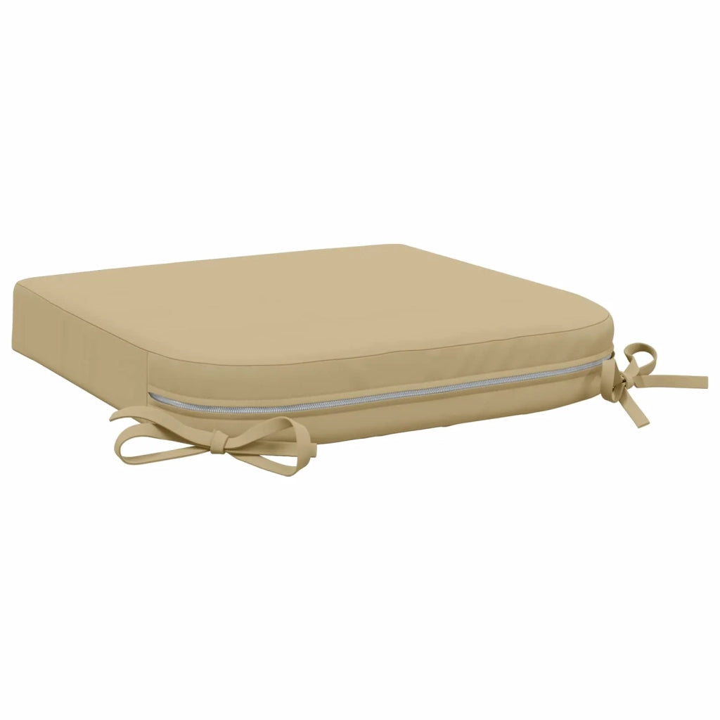 Cuscini per sedile a 4 pezzi SOEST 4 pz 100% Poliestere Beige 945192