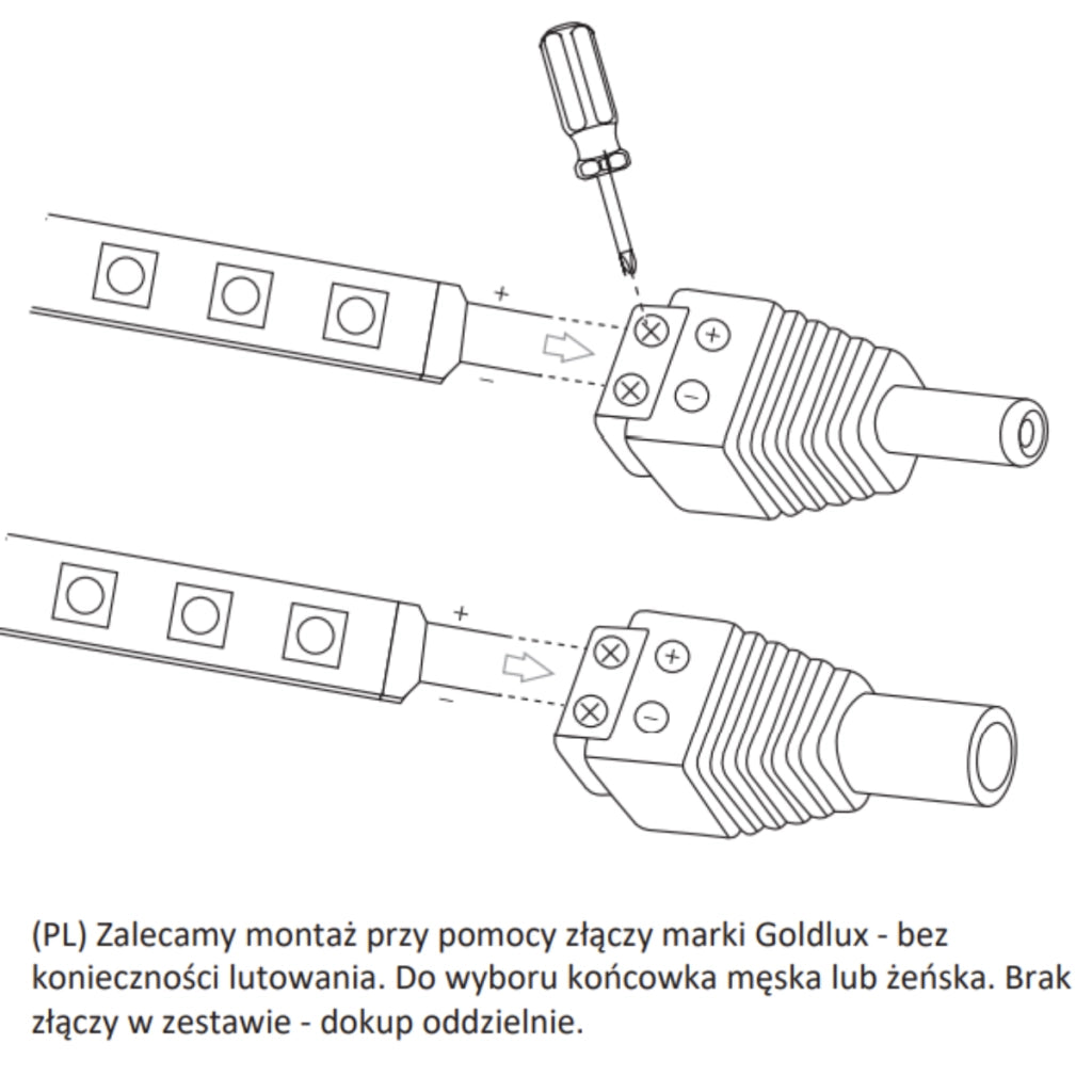 Striscia LED 12V 5m IP20 4000K neutra 2400lm Polux