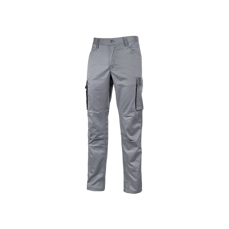 PANTALONE CARGO CRAZY IN TC STRETCH SLIM FIT  tg.XL  stone grey    UPOWER