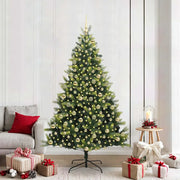 Albero di Natale Artificiale a Cerniera con 300 LED 210 cm