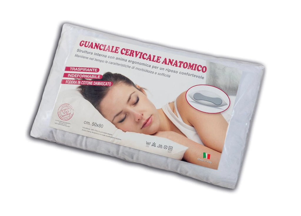 Cuscino Guanciale Da Letto Anatomico Cervicale - 50x80 - Cervicale