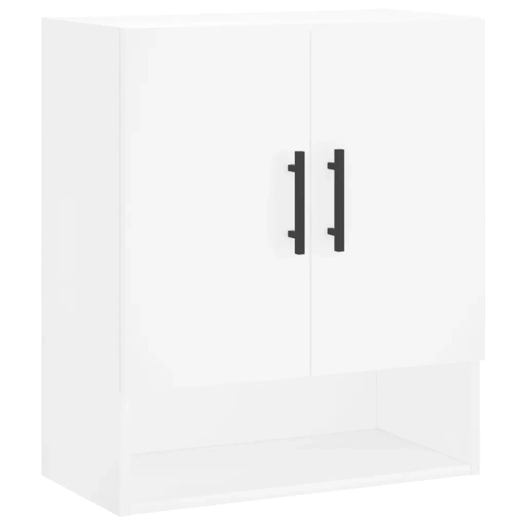 Mobiletto decorativo da parete pratico e funzionale 60 x 31 x 70 cm in legno composito bianco 02_0048780