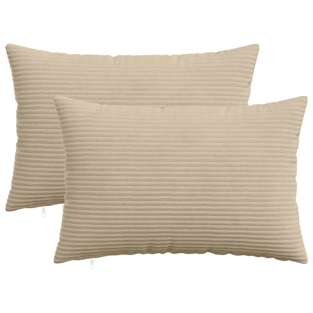 Federa 2 pz HEERLEN Tortora 50 x 80 cm corduroy 911983