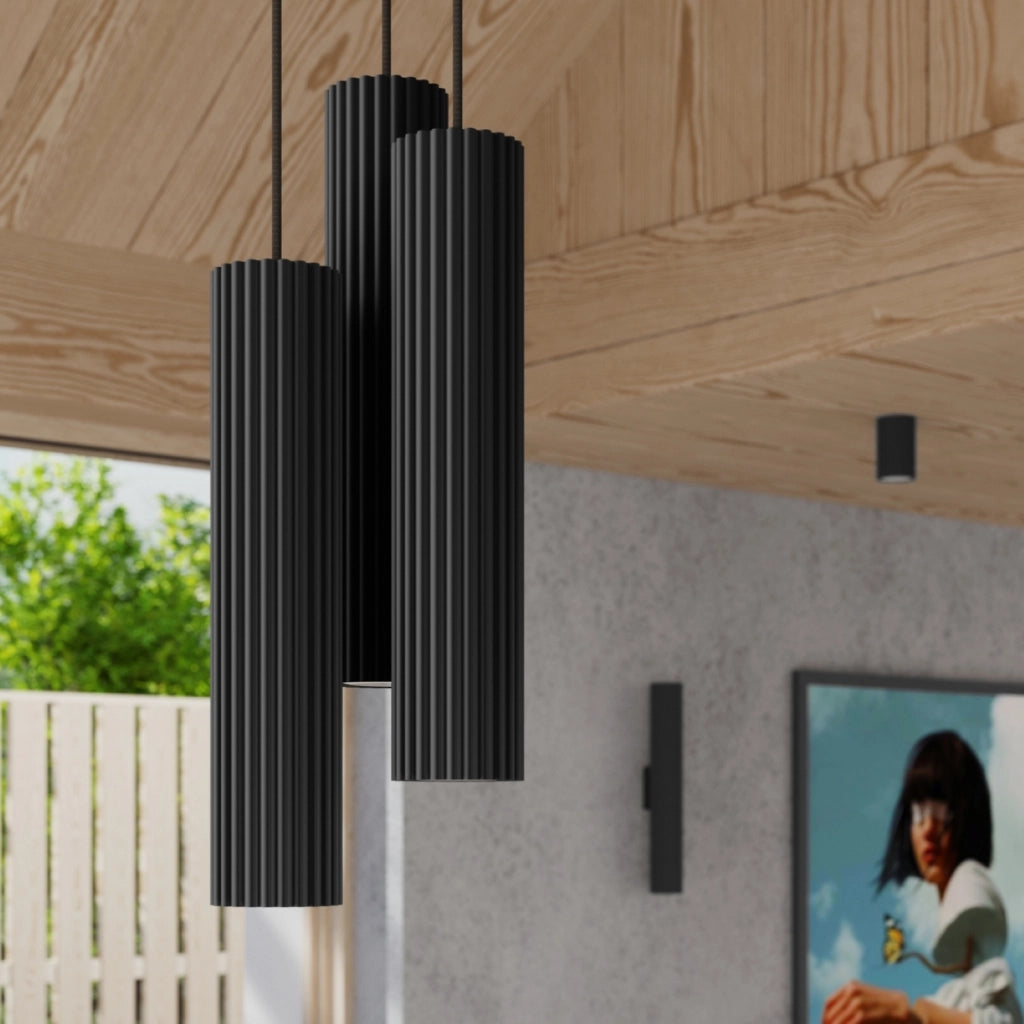 Lampada a parete KARBON 30 nero