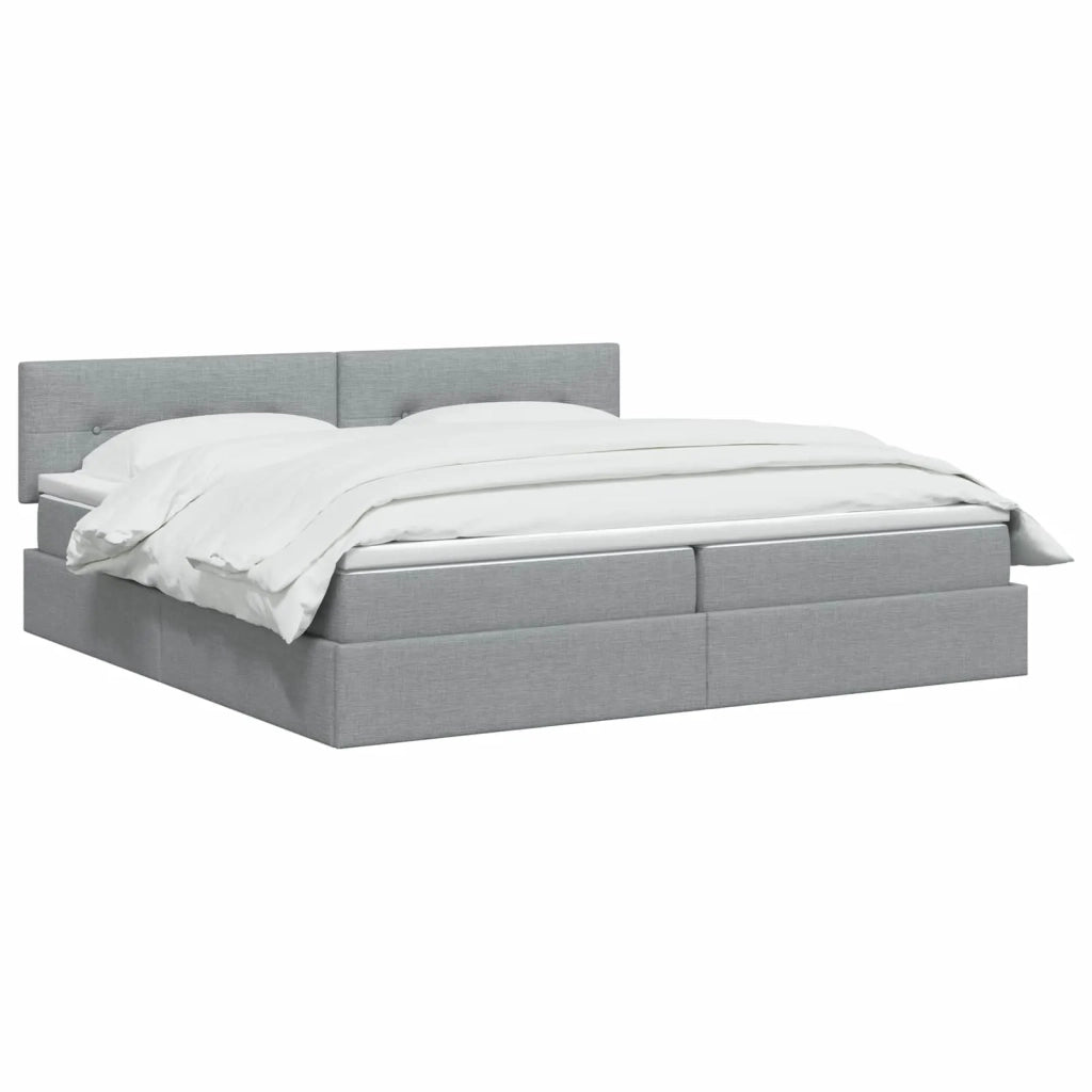 Letto con contenitore LED e materasso Grigio Chiaro 3459084