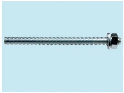 10 PZ BARRE FILETTATE CON DADO E ROSETTA FISCHER FIS A M MISURA M12X140