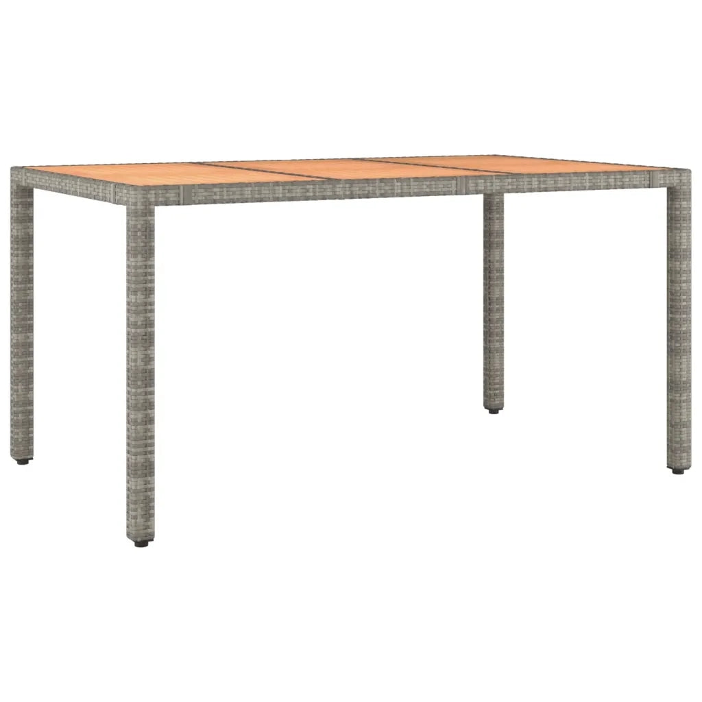 Set Bistrò da Giardino 7 pz con Cuscini in Polyrattan Grigio 3276970