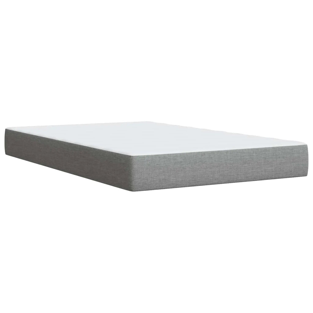 Letto con Box Spring, Materasso e LED Grigio Chiaro Tessuto 3451903