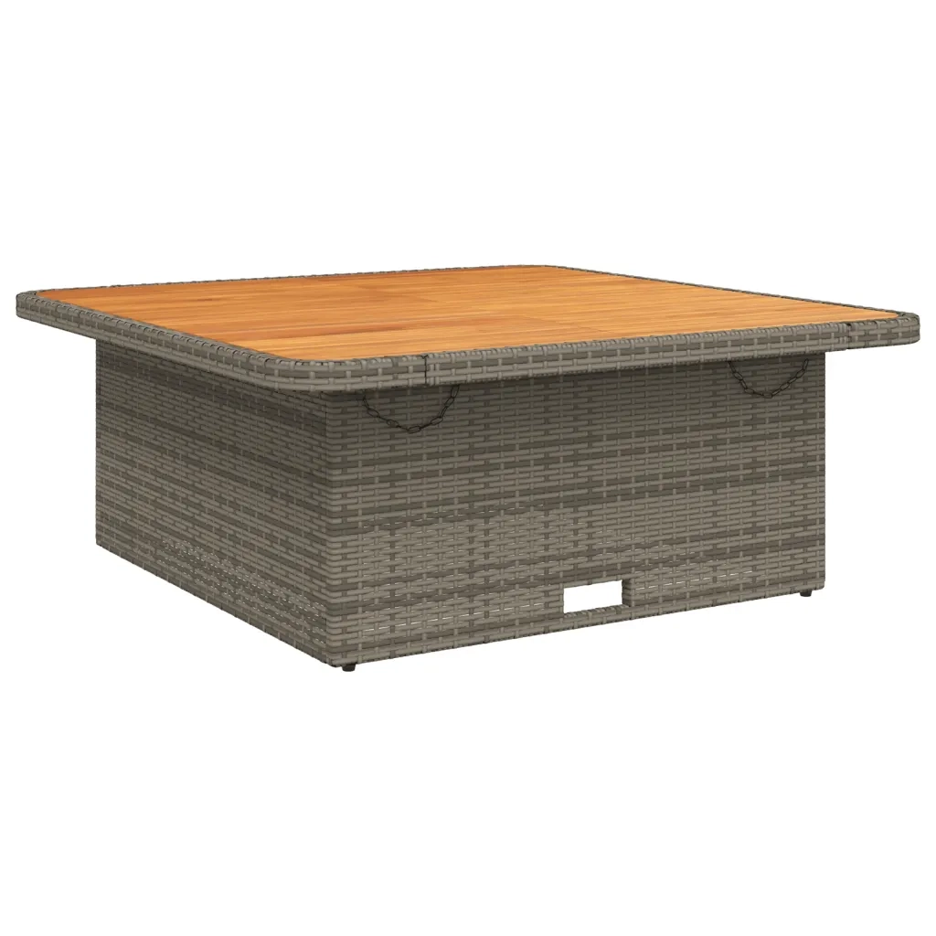 Set da Pranzo da Giardino 4 pz con Cuscini in Polyrattan Grigio 3277345
